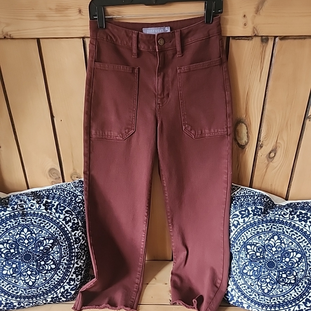 JUSTUSA Jeans Womens 26/2 Brick Red